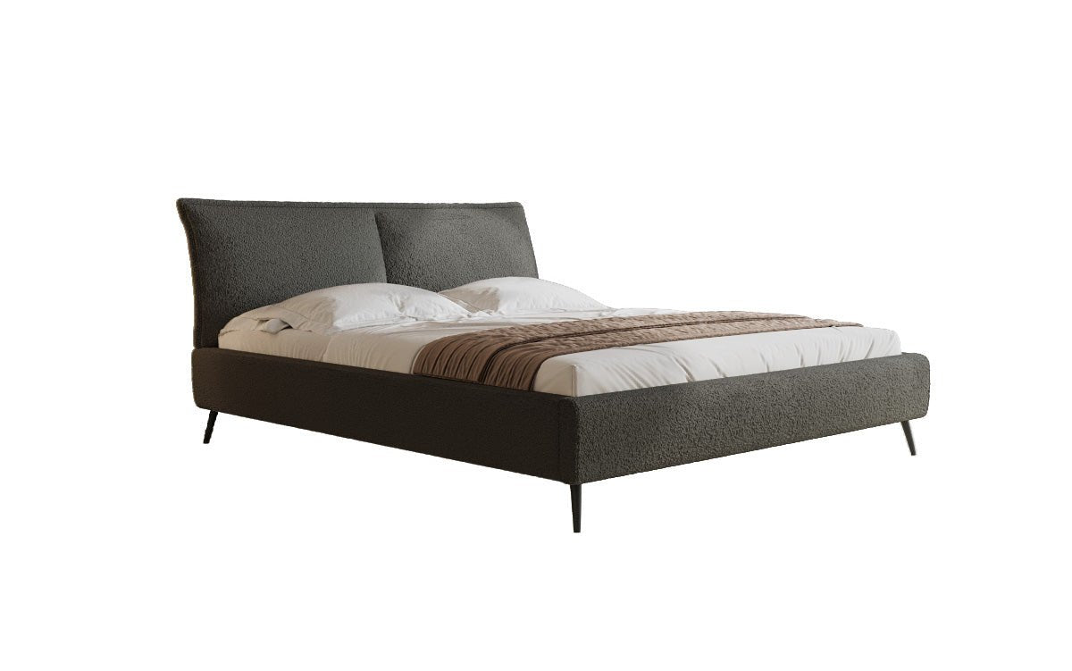Designer polsterseng Zoe Bouclé med opbevaringsplads