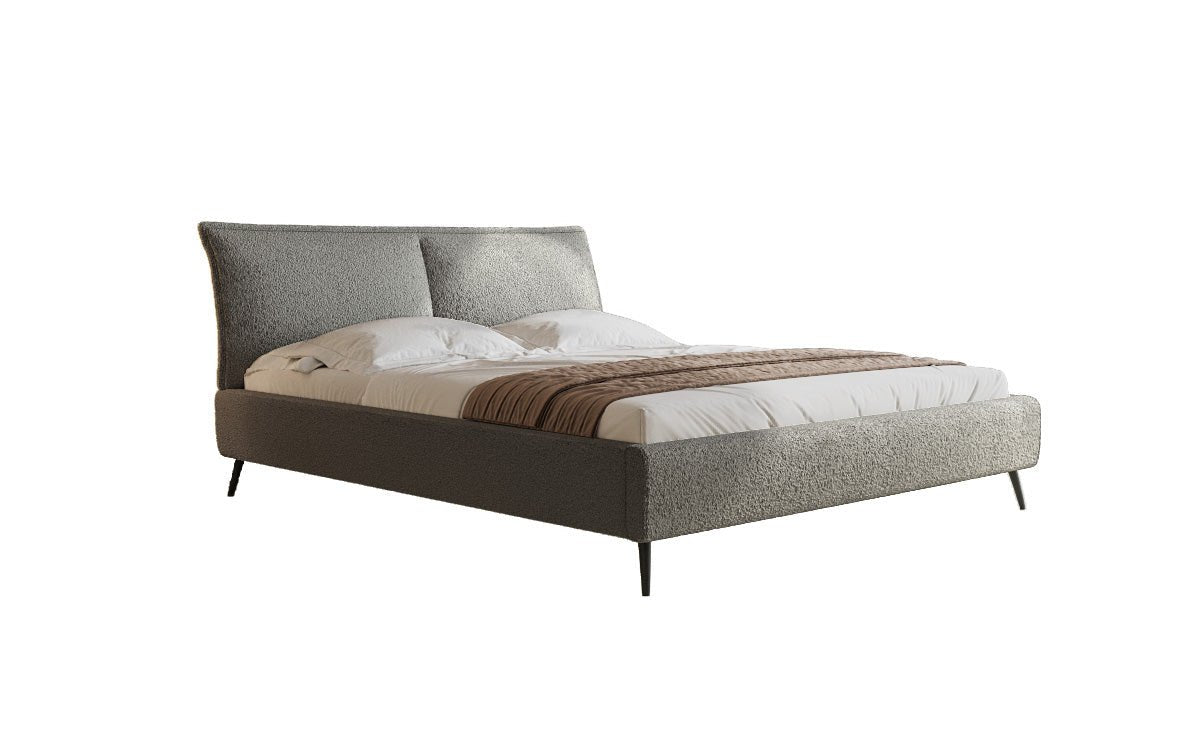 Designer Polsterbett Zoe Bouclé mit Stauraum