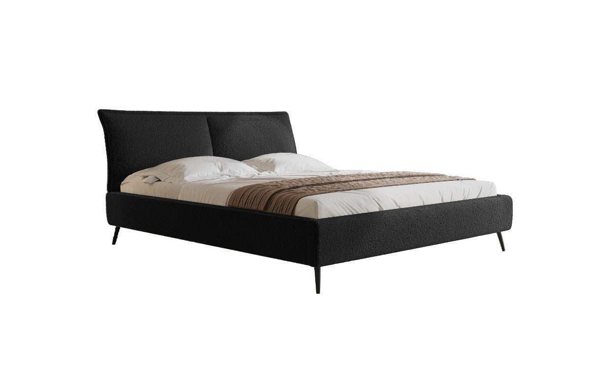 Designer Polsterbett Zoe Bouclé mit Stauraum