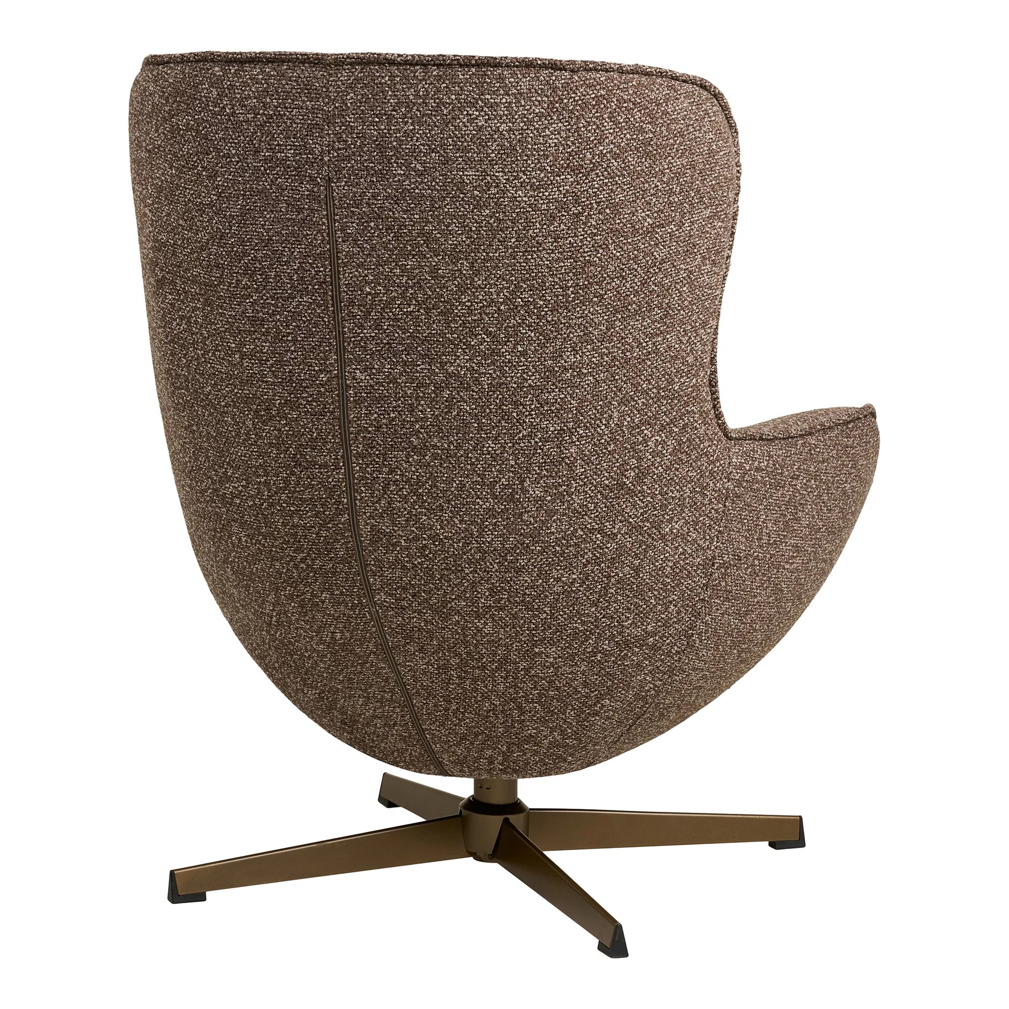 Lounge Sessel Ylvora - Braun mit Rollen
