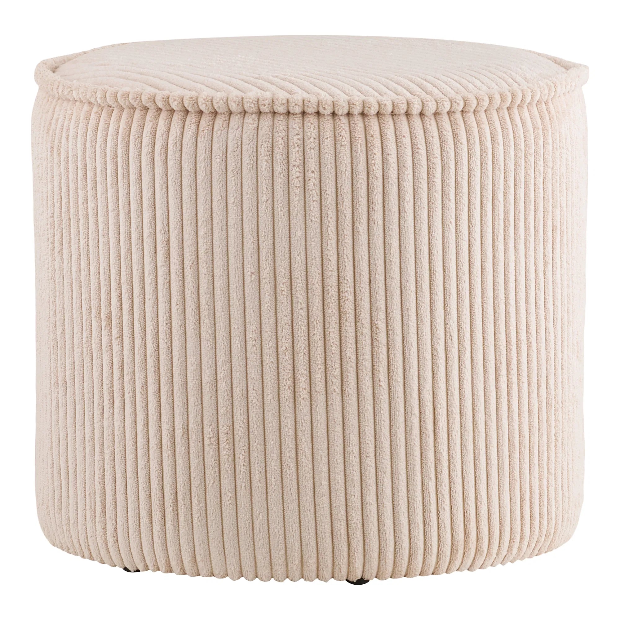 Hocker Nivara - Beige mit Kortoptik