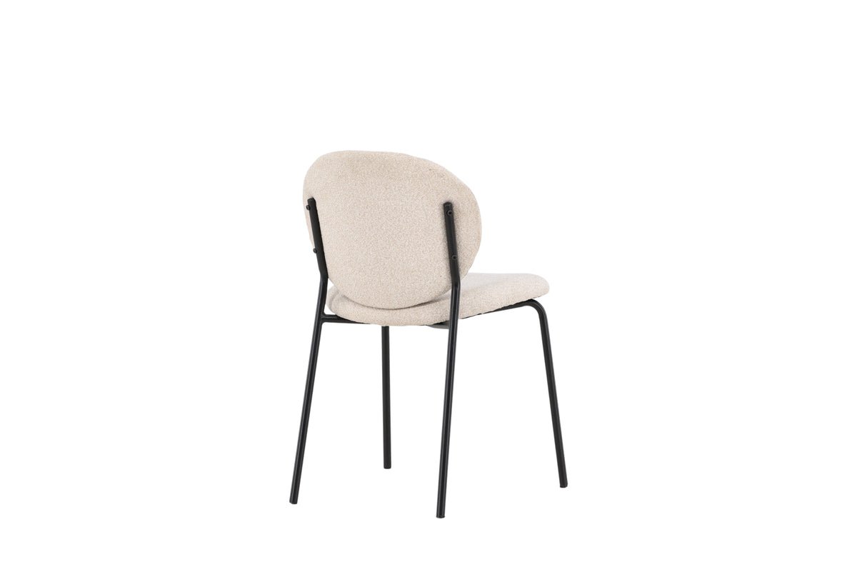 2er Set - Stuhl Opal mit beigen Leinenbezug