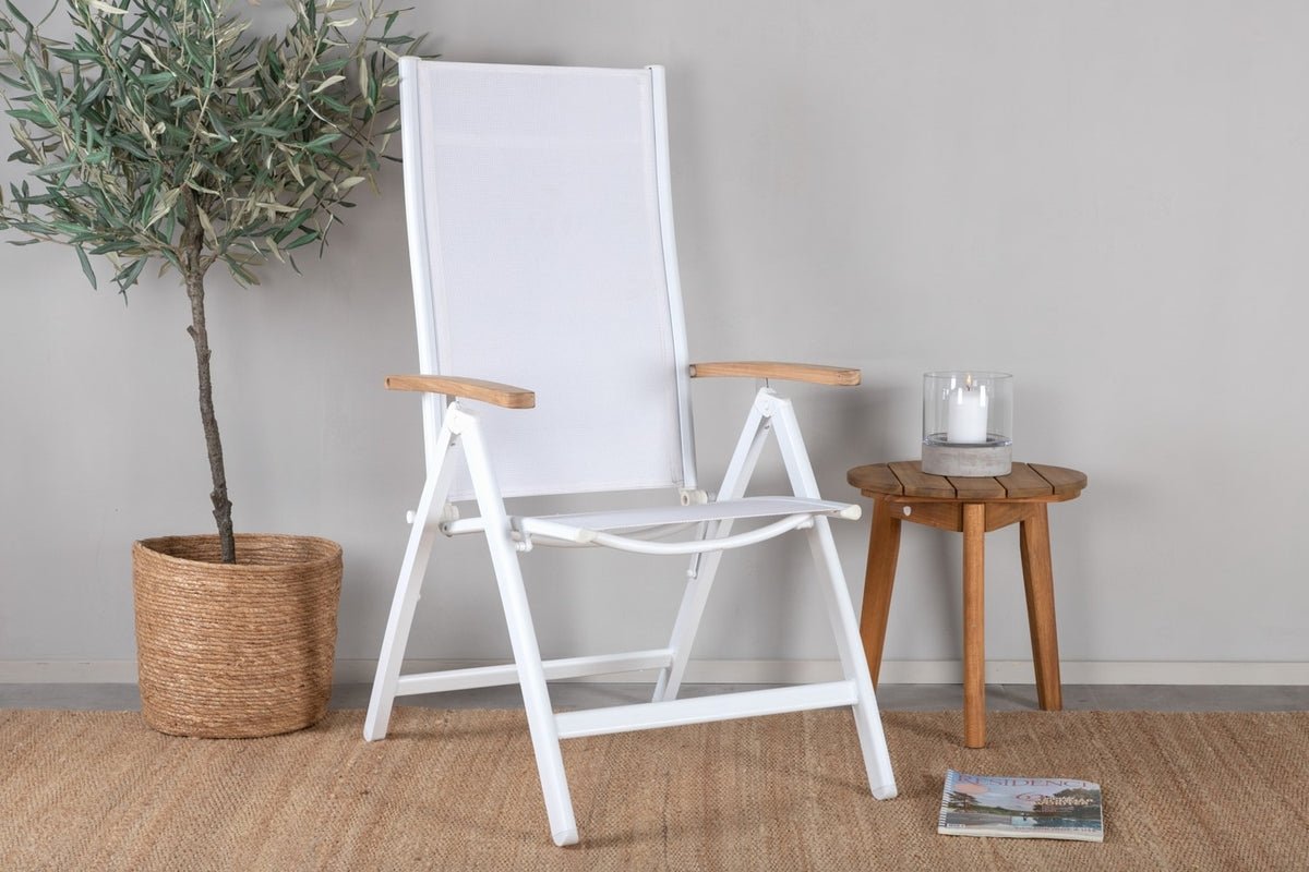 2er Set - Gartenstuhl GranCanaria aus Textilene/Aluminium in Schwarz, Weiß oder Beige