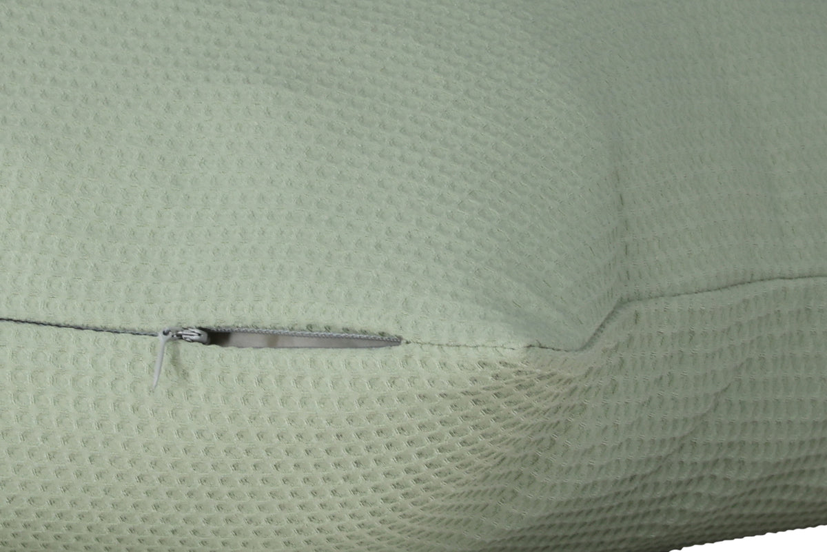 Kissenbezug Agatha - 50x50 cm in Schwarz, Grün und Dunkelbraun