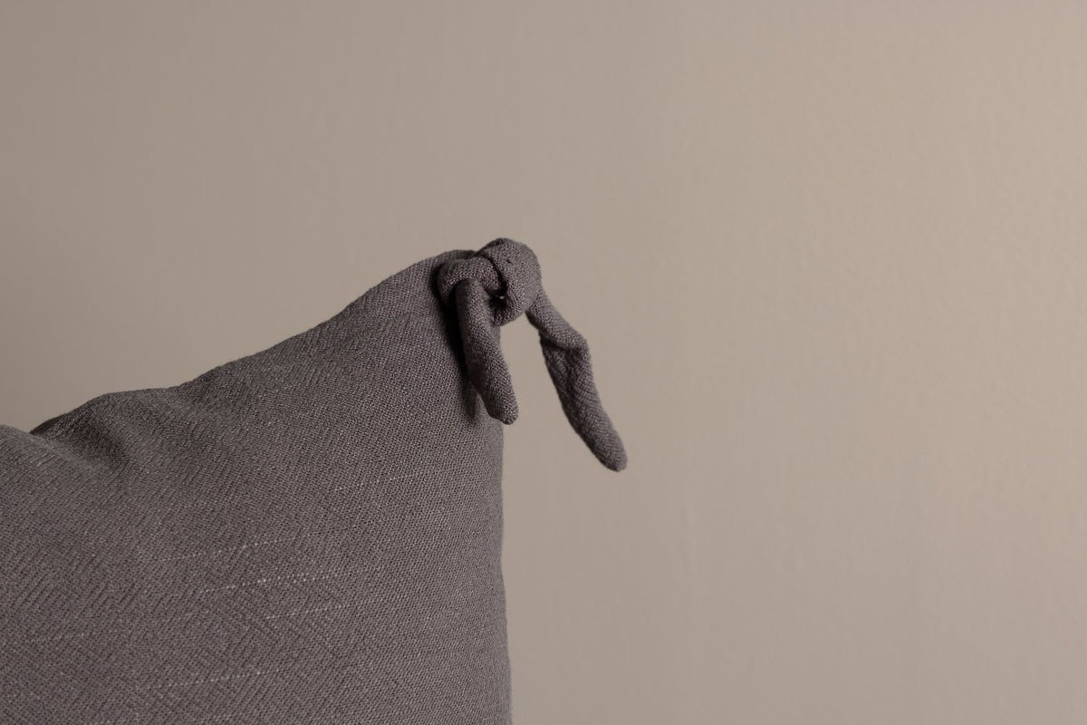 Kissenbezug Ambiente - 40x40 cm in Beige, Dunkelgrau und Weiß