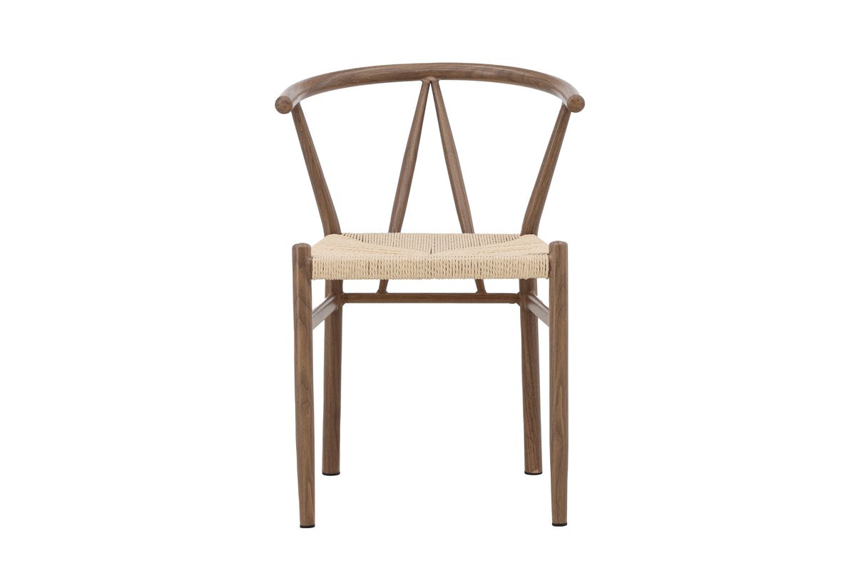 Stuhl Fliou - mit stilvoller geflochtener Sitzfläche