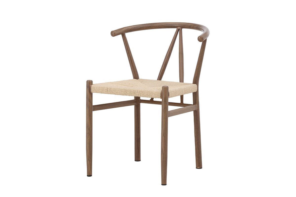 Stuhl Fliou - mit stilvoller geflochtener Sitzfläche