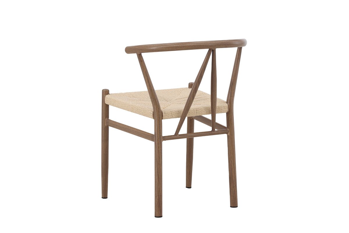 Stuhl Fliou - mit stilvoller geflochtener Sitzfläche