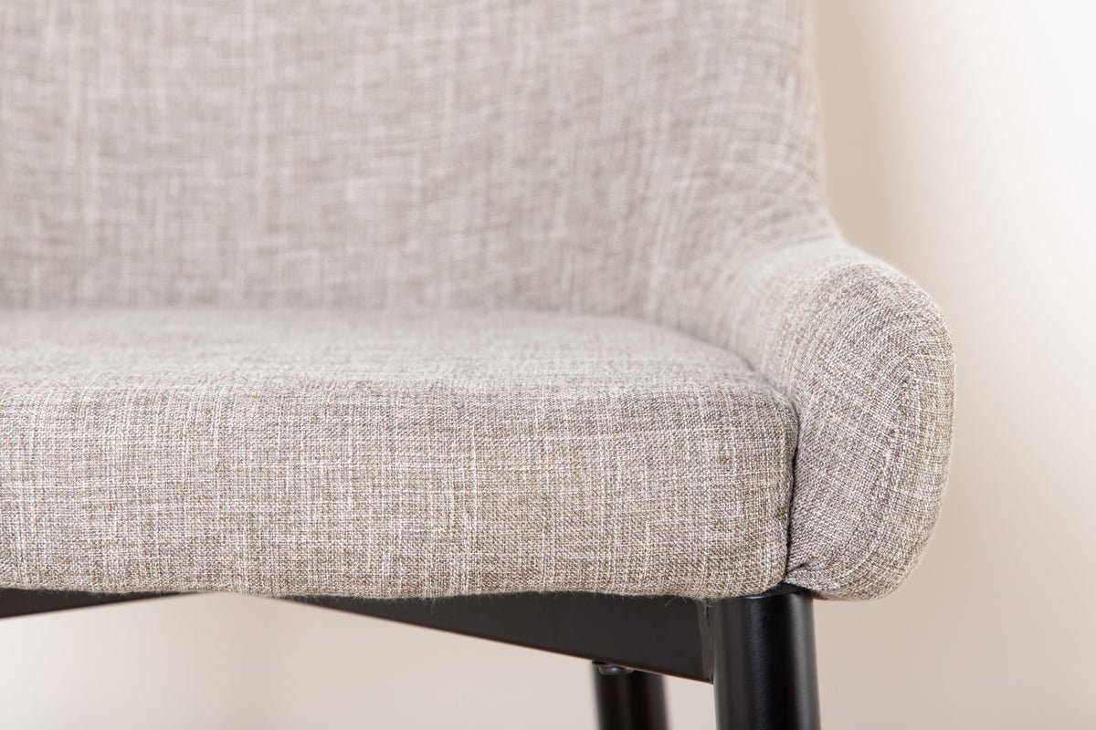 2er Set - Barhocker Leonardo in Samt Schwarz oder Beige