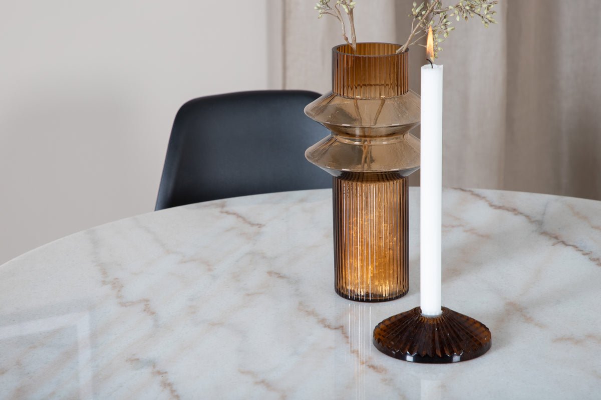 Esstisch Alon - elegante Kombination aus Marmor und Stahl