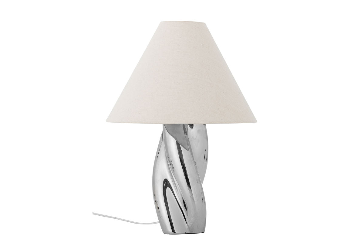 Tischlampe Astro - versilbertes Steingut