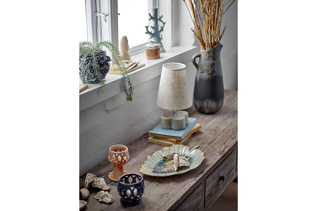 Vase „Noira“ – Steingut in Schwarz