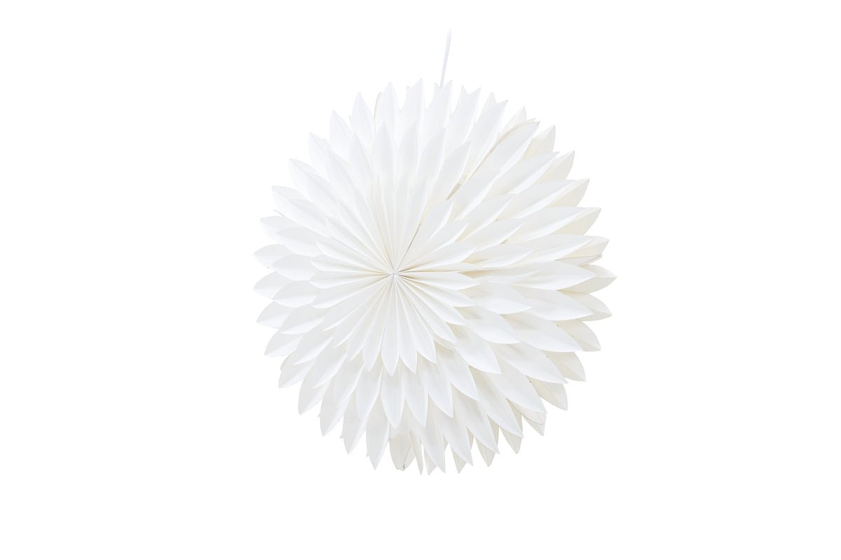 Weihnachts-Deckenleuchte Starla - weiße Sternform in 2 Größen