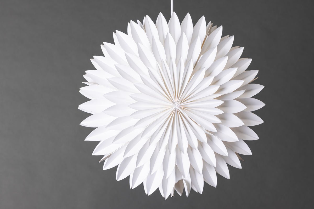 Weihnachts-Deckenleuchte Starla - weiße Sternform in 2 Größen