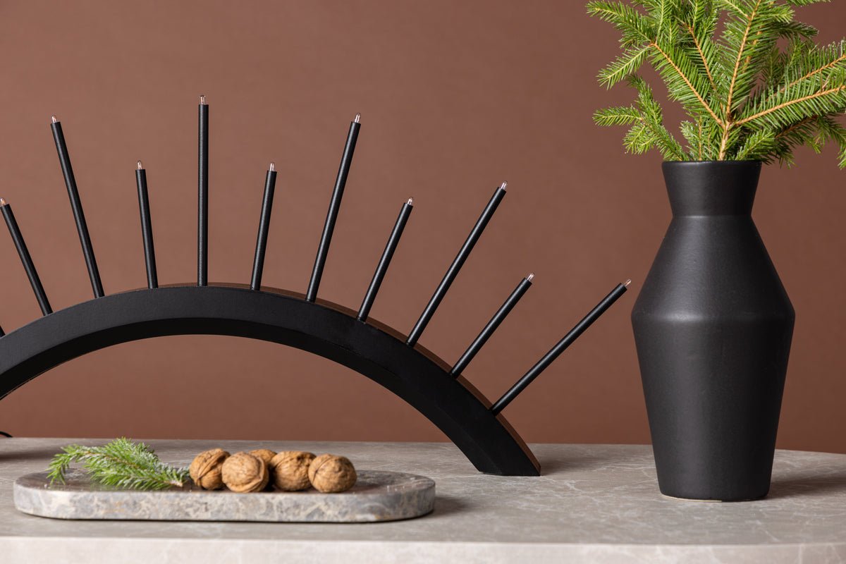 Weihnachtsbeleuchtung Lumin - Rundbogenbeleuchtung in Schwarz