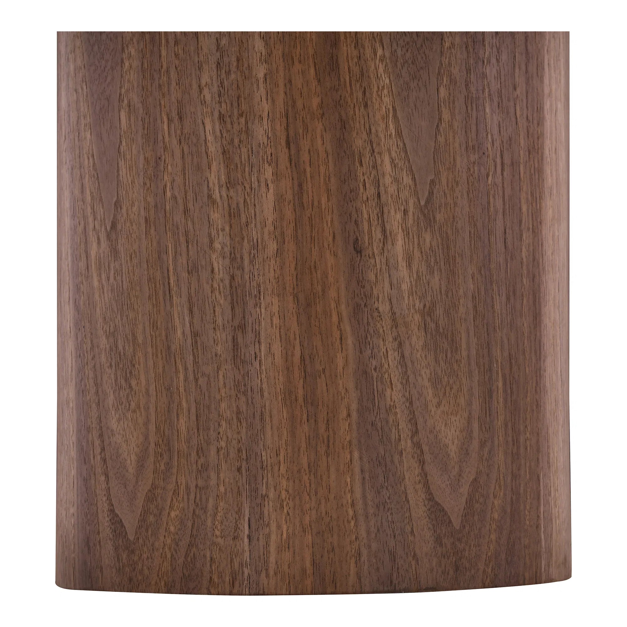 Couchtisch Lunaro – mit runder Keramikplatte in Weiß und zylindrischem Holzfuß