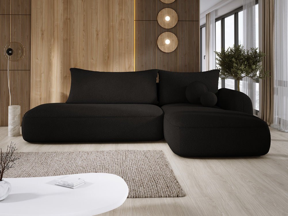 Designer Sofa Babu Bouclé mit Schlaf- und Klappfunktion