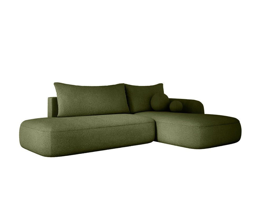 Designer Sofa Babu Bouclé mit Schlaf- und Klappfunktion