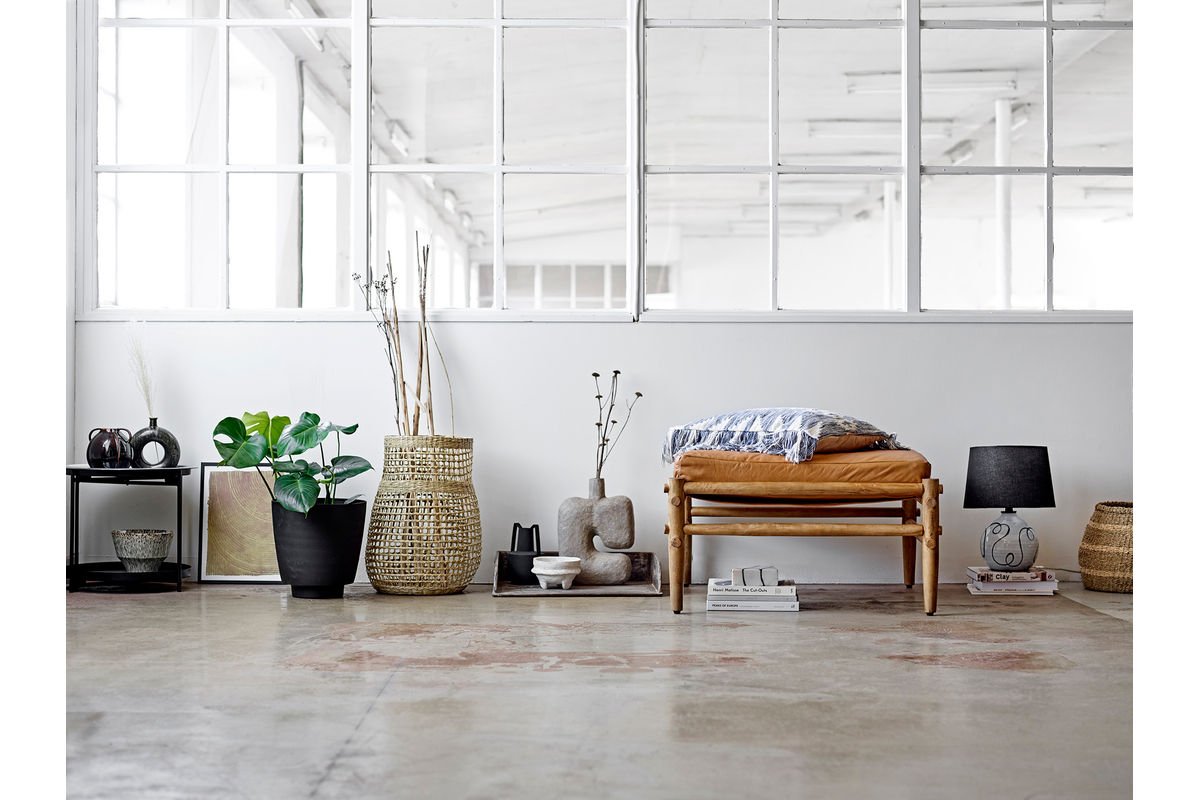 Vase "Darmare" - schwarze Metall Vase