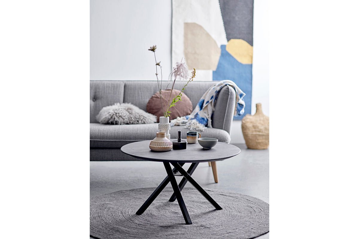 Vase "Snow" - weiße Steingutvase