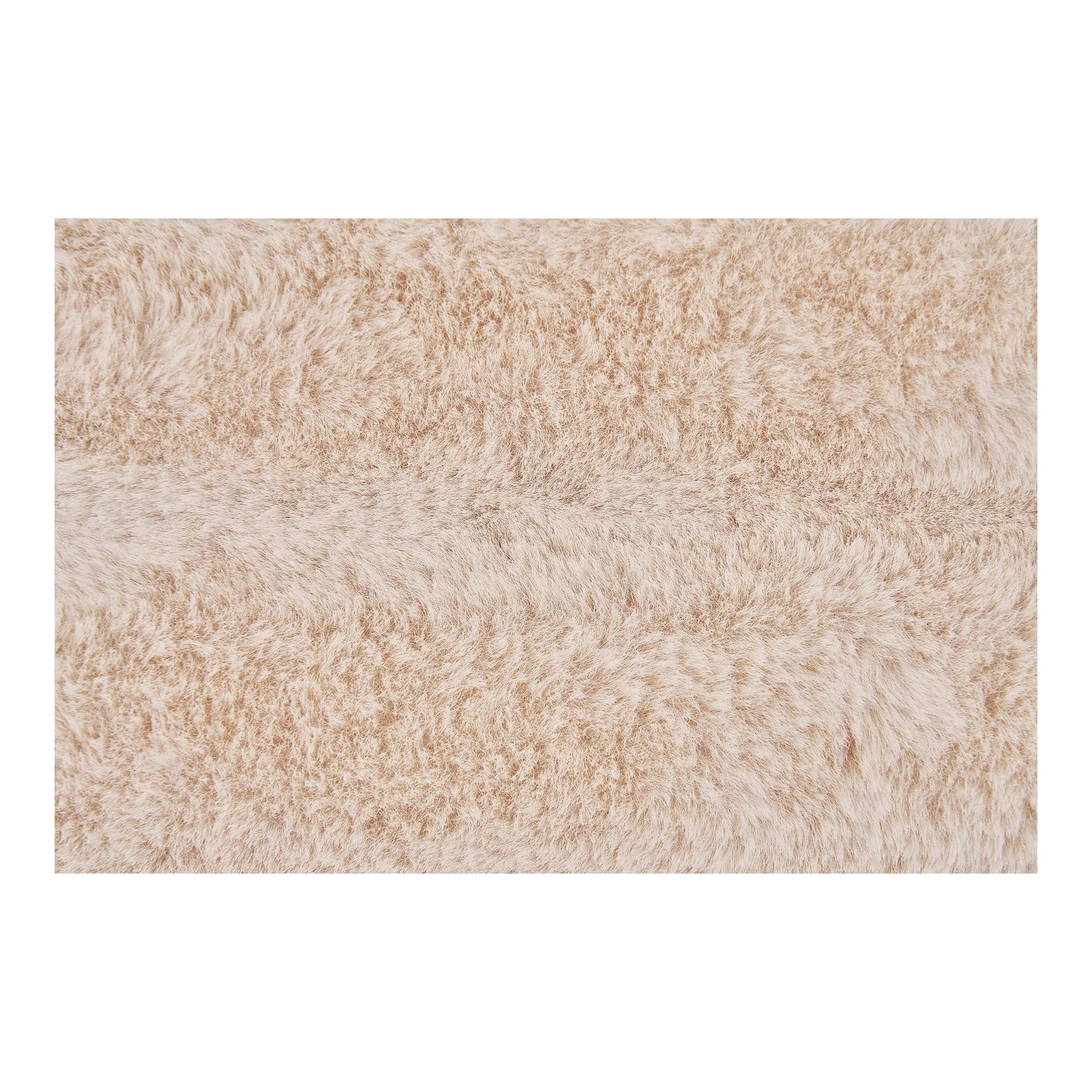 Flausch - Tagesdecke Tao aus Kunstfell Beige 130x180 cm