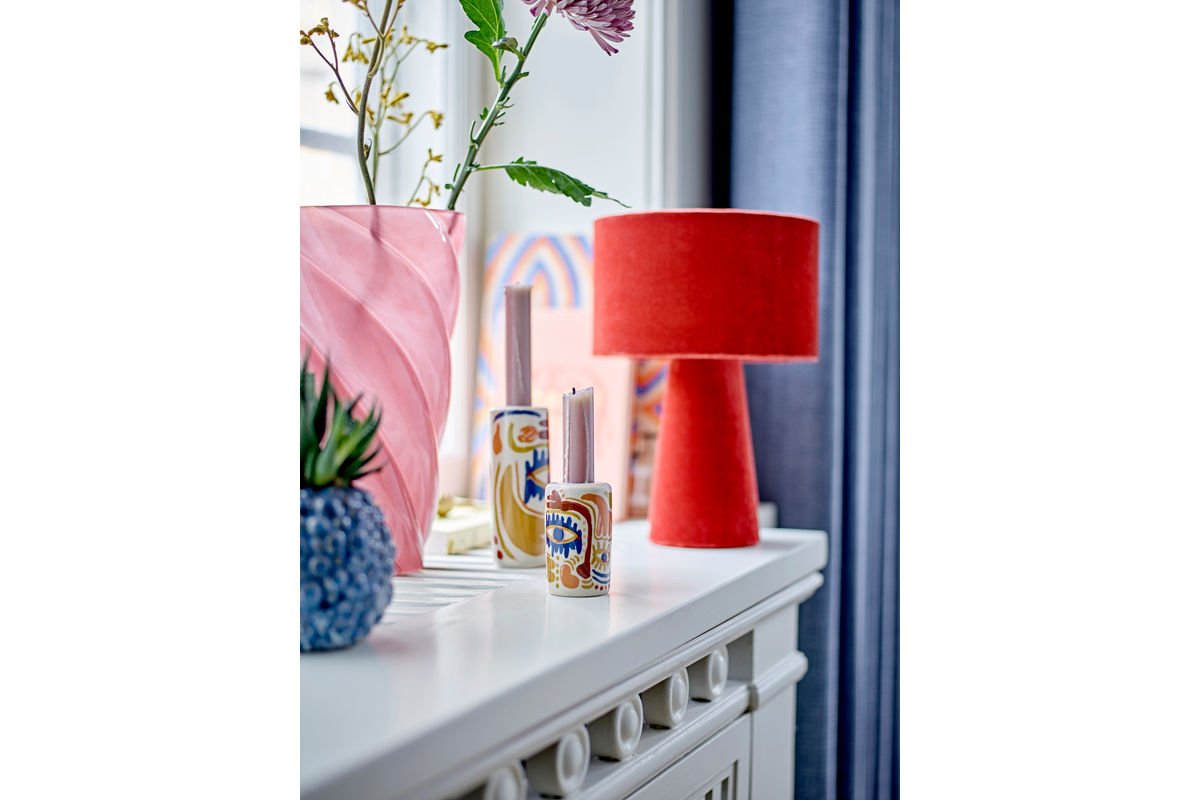 Vase „Pinkt Tornado“ – aus Glas