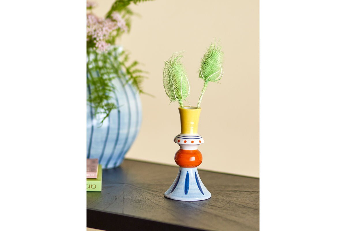 Vase "Kalibri" - bunte Stein Vase