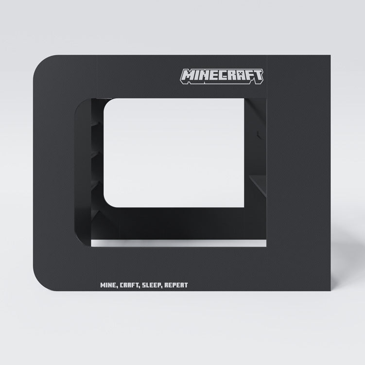 Minecraft Gaming-Hochbett „BaseCamp XL“ mit Schreibtisch & Regal