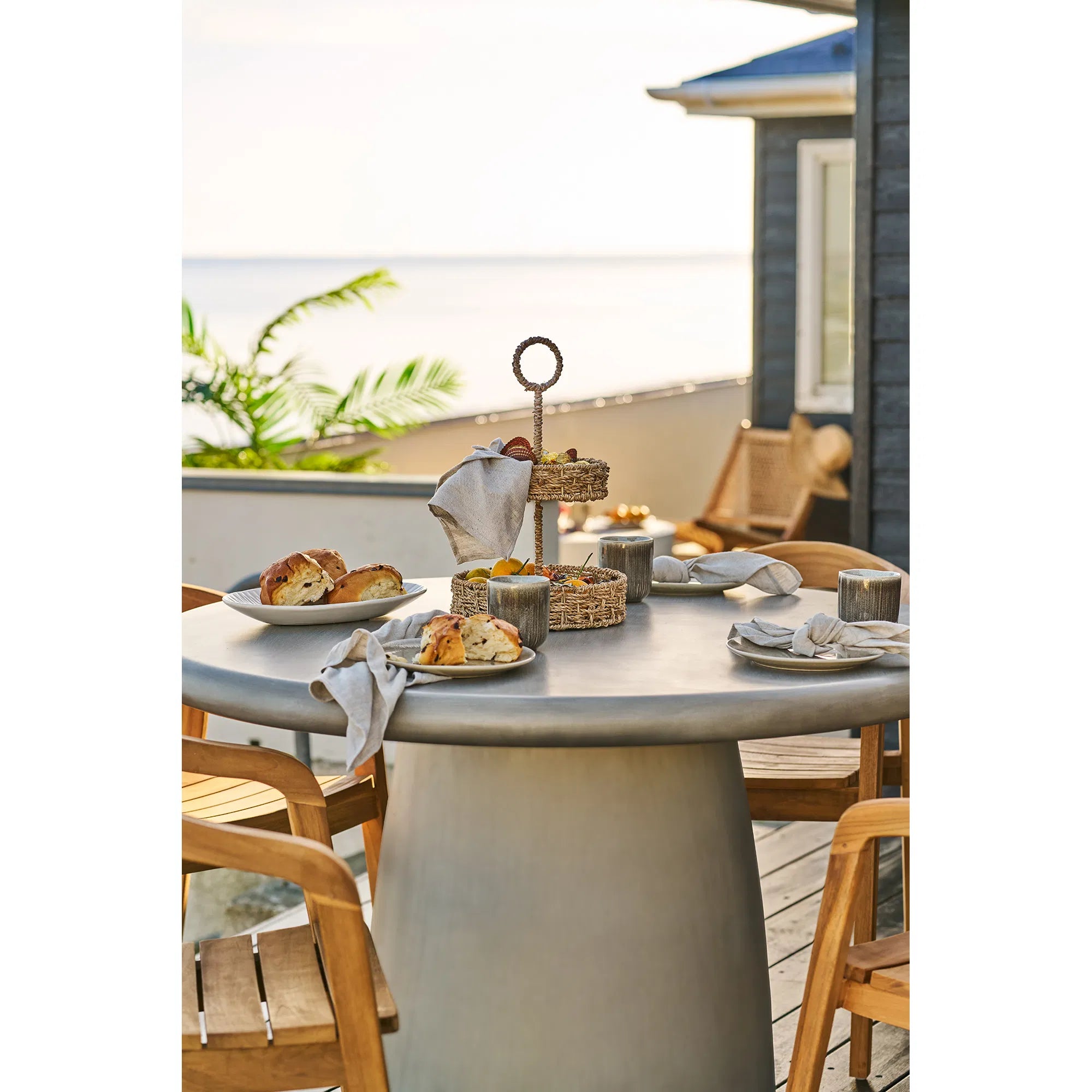 Teller Haviona – aus Steingut gefertigt in beige (4er Set)