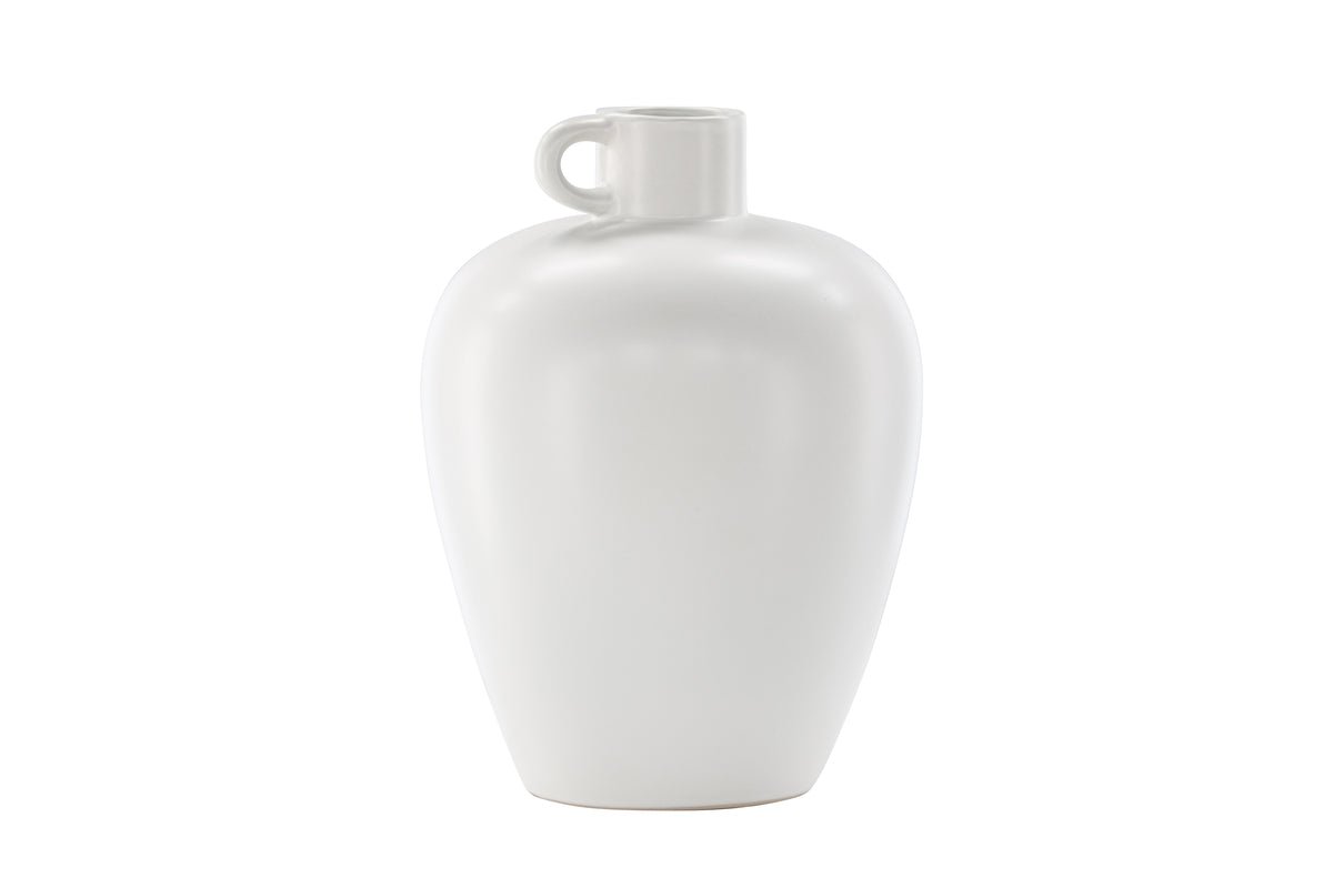 Vase „Alvara“ – Offwhite oder Braun, Steinzeug