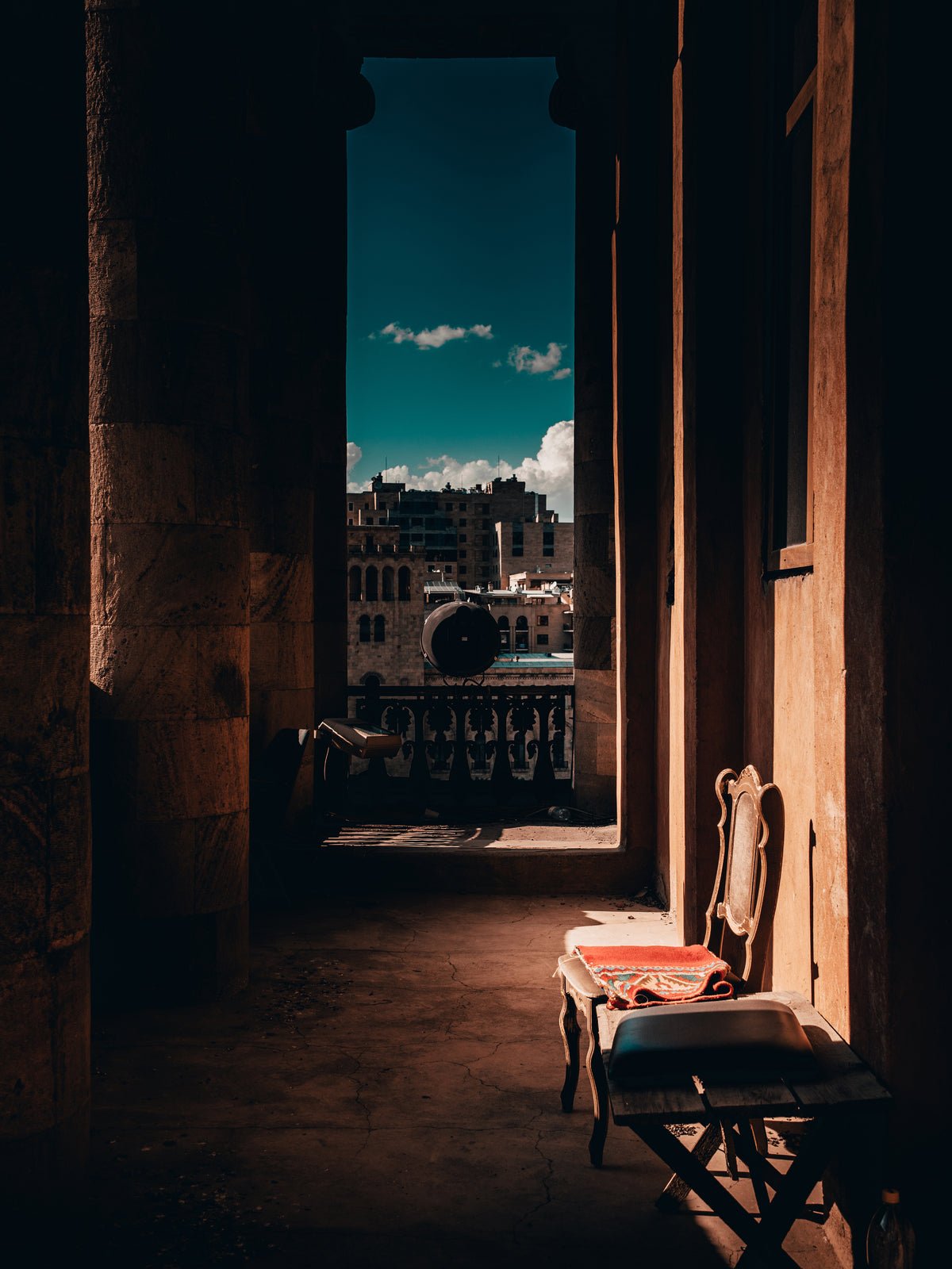 Poster Morning View aus festem Papier