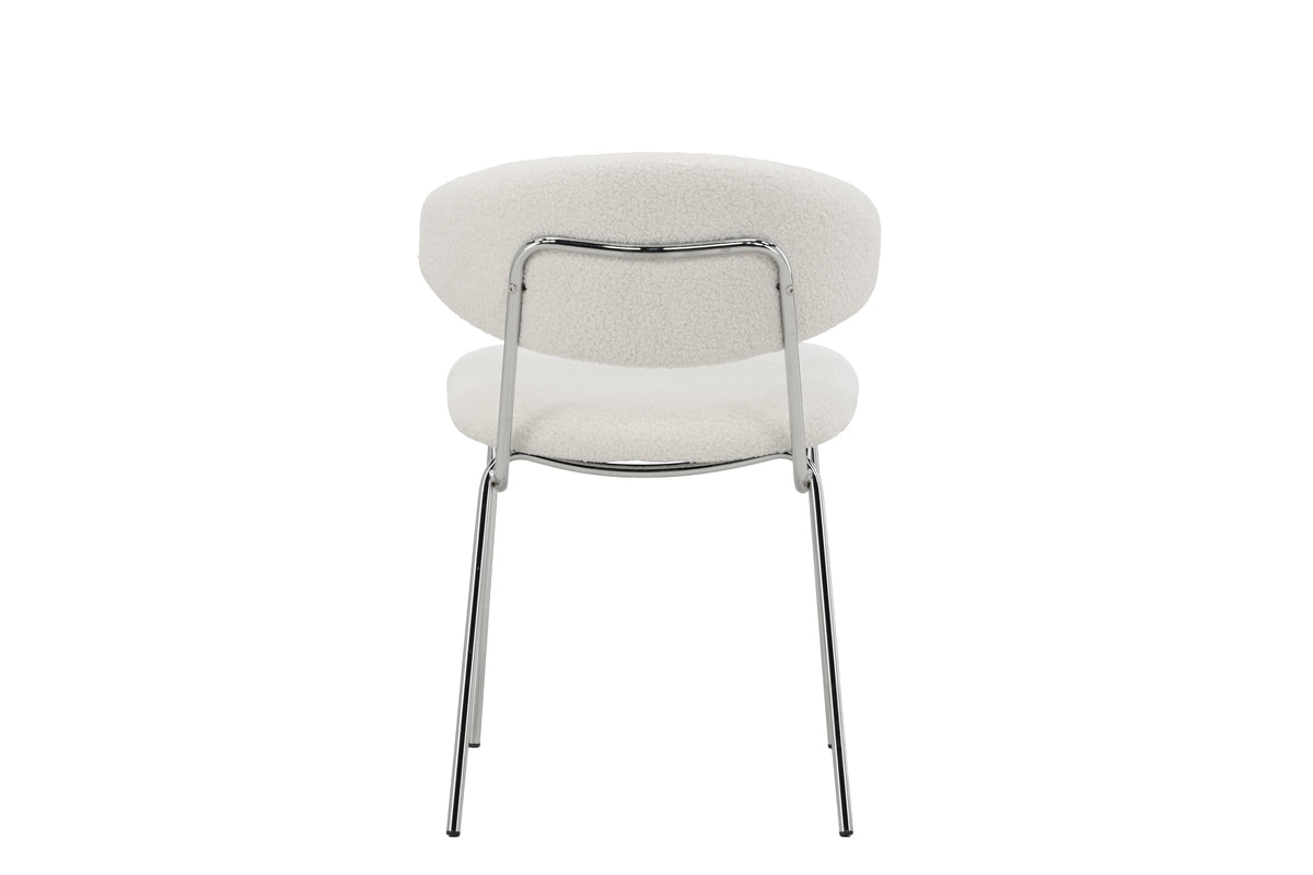 2er Set - Stuhl Seville mit Bouclé-Bezug für Wärme und Struktur