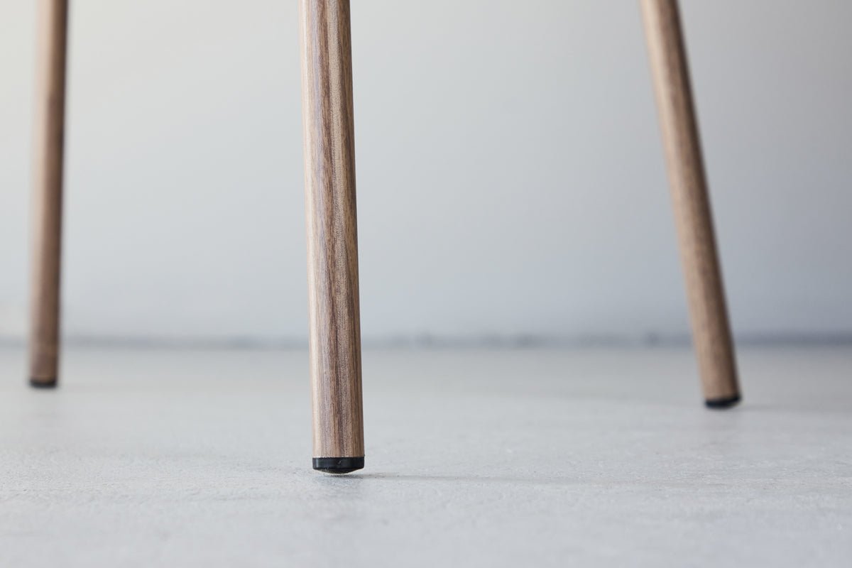 2er Set - Stuhl Coffee mit weichem, beigefarbenen Samtstoff