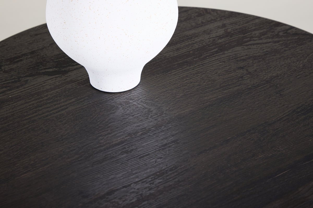 Couchtisch Keralo - stylischer Rundtisch in Holzoptik