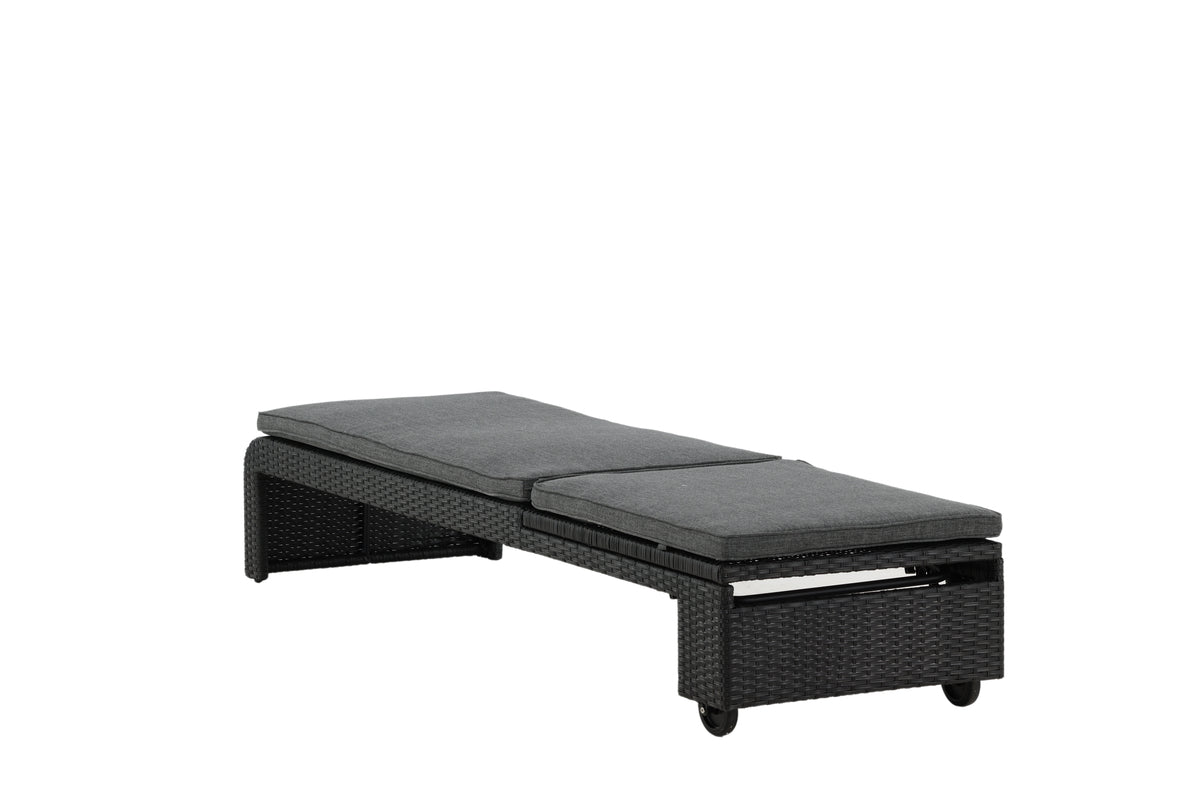 Garten Sonnenliege Irina - aus Rattan