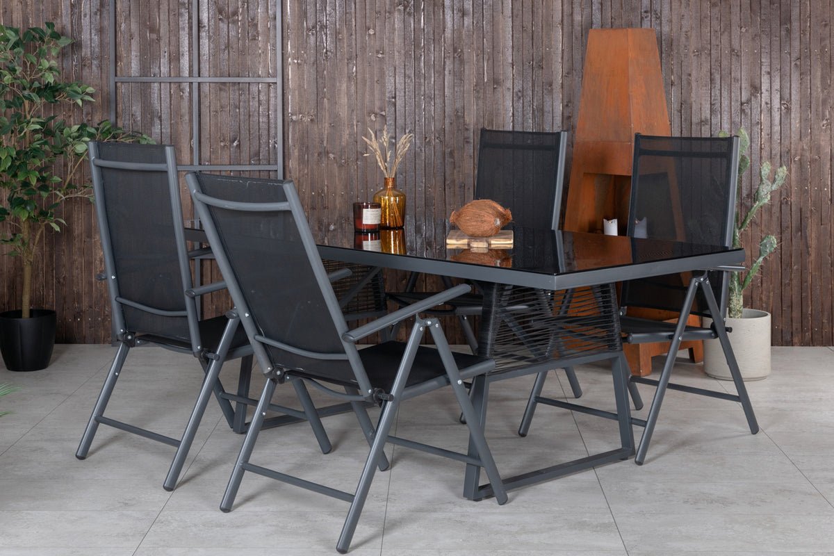 2er Set - Gartenstuhl Bologna aus Textilene/Aluminium