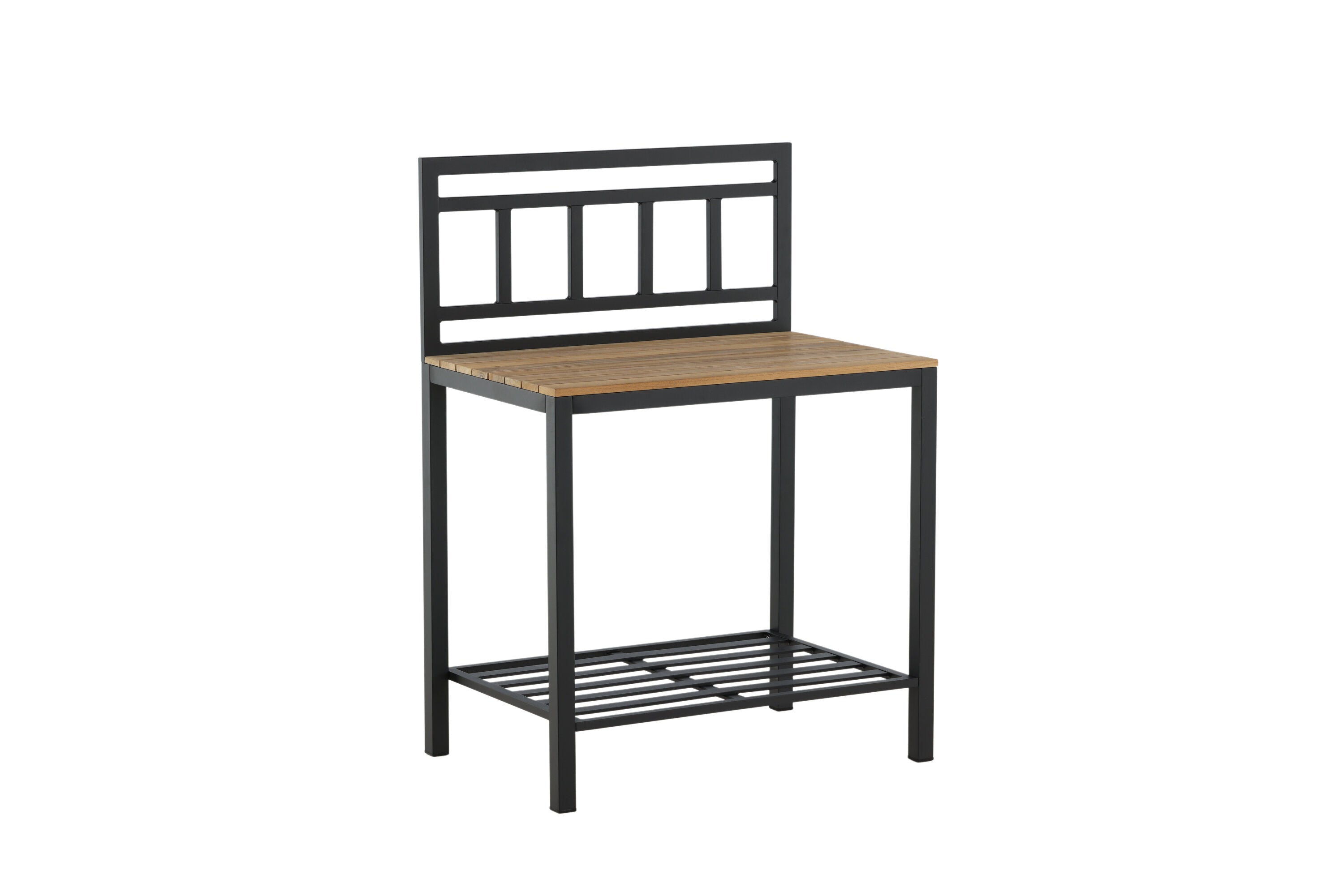 Ablagetisch Jana – Outdoor-Küchenmodul mit Teakholz-Arbeitsfläche