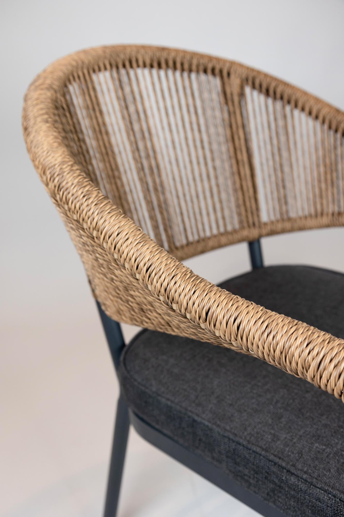 4er Set - Gartenstuhl Colien Rope Design