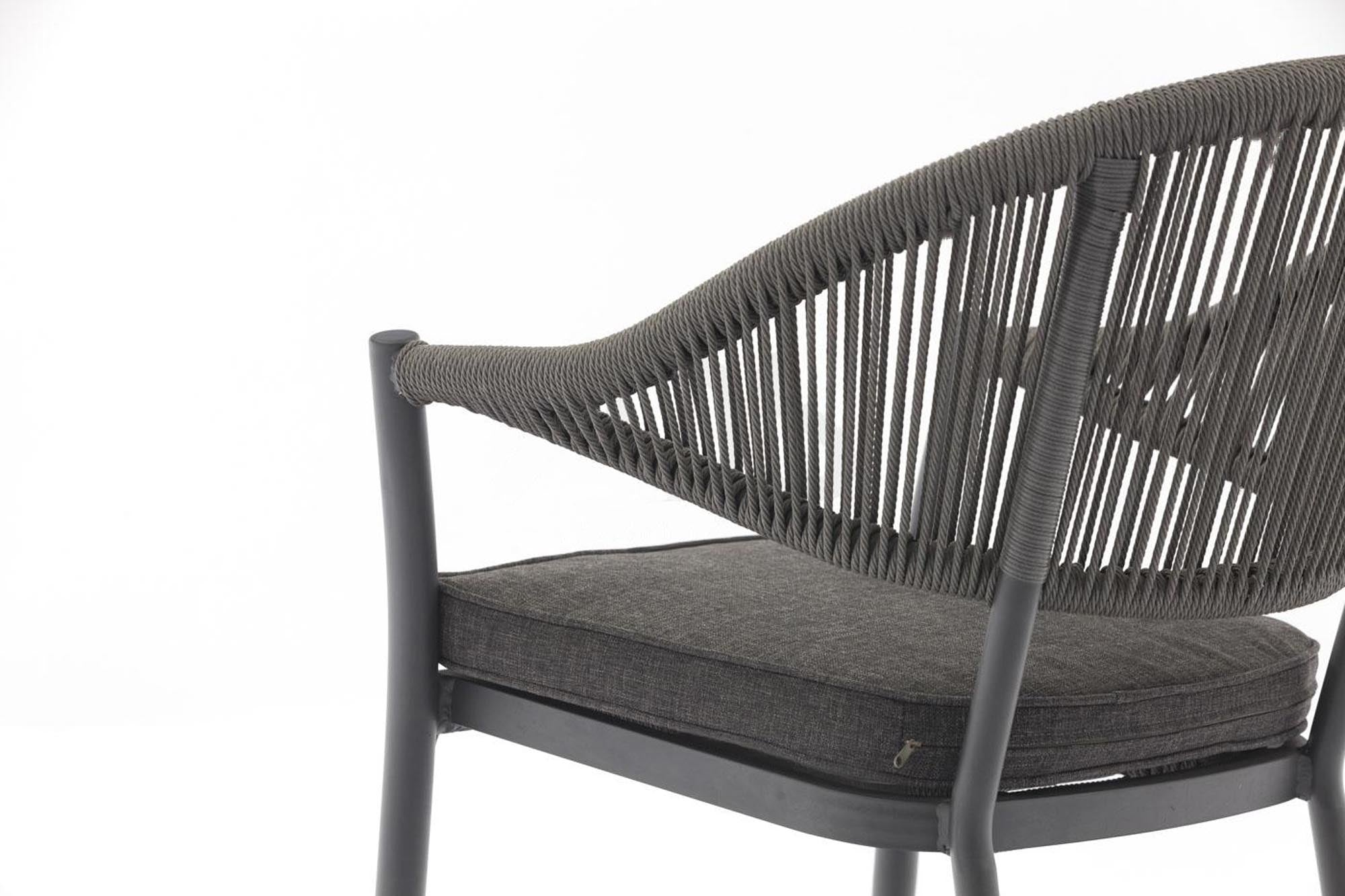 4er Set - Gartenstuhl Colien Rope Design