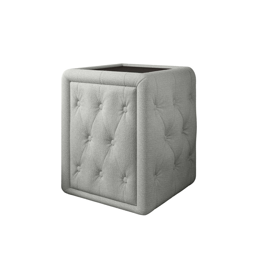 Designer Nachttisch Josy in Bouclé