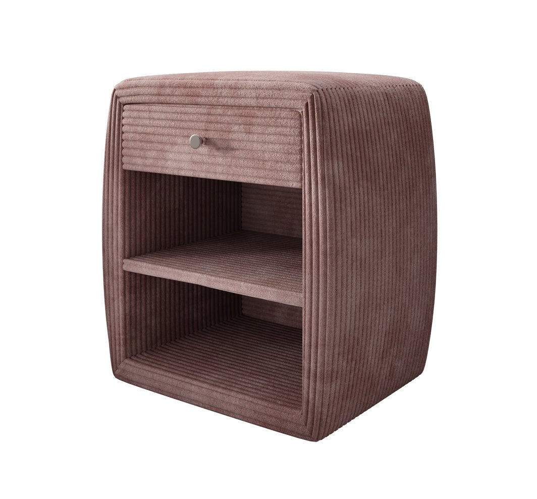 Designer Nachttisch Lilly mit USB Anschluss in Cord