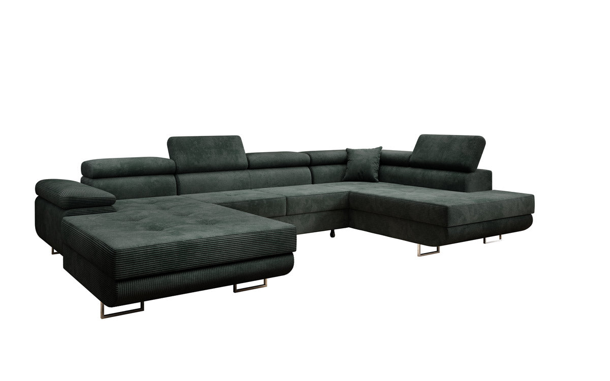 Designer Sofa Lago mit Schlaf - und Klappfunktion in Cord