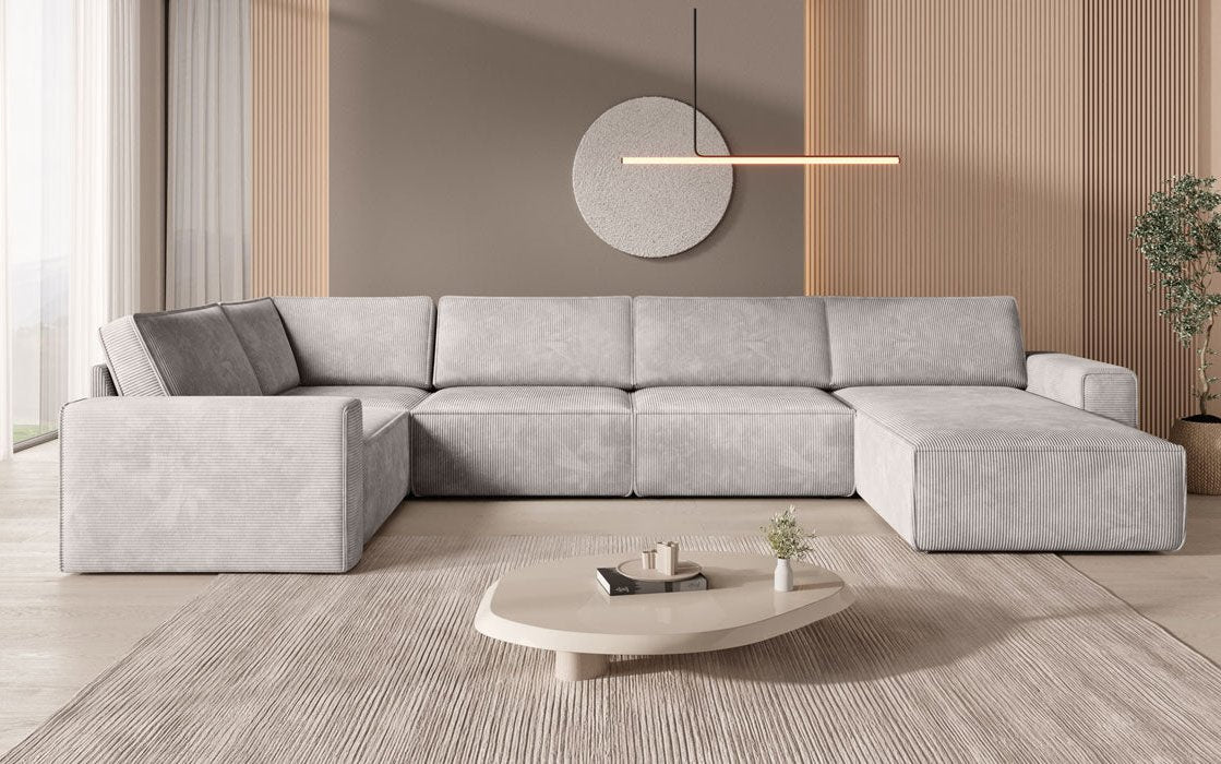 Modulare Sofalandschaft U Yuma aus Cord