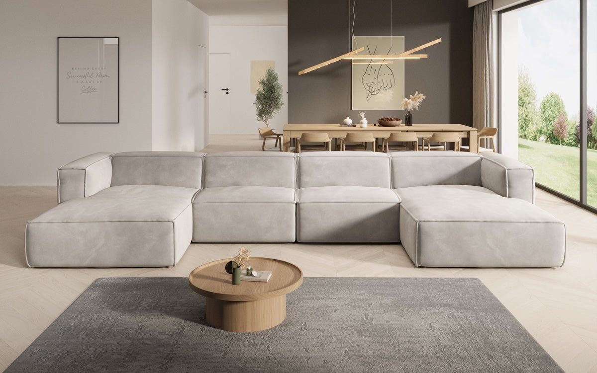 Designer Sofa Comfy U in Samt