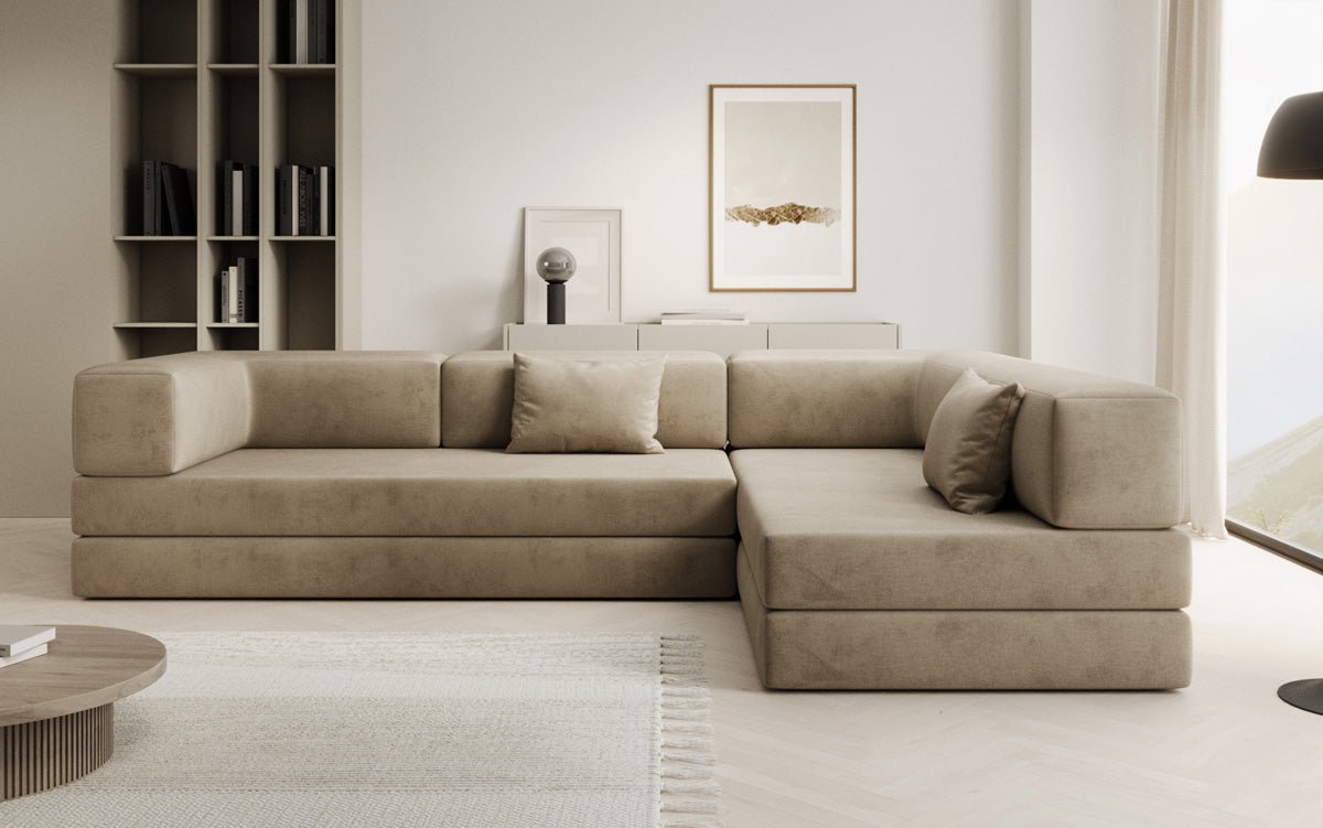 Designer Sofa Lazy L in Samt