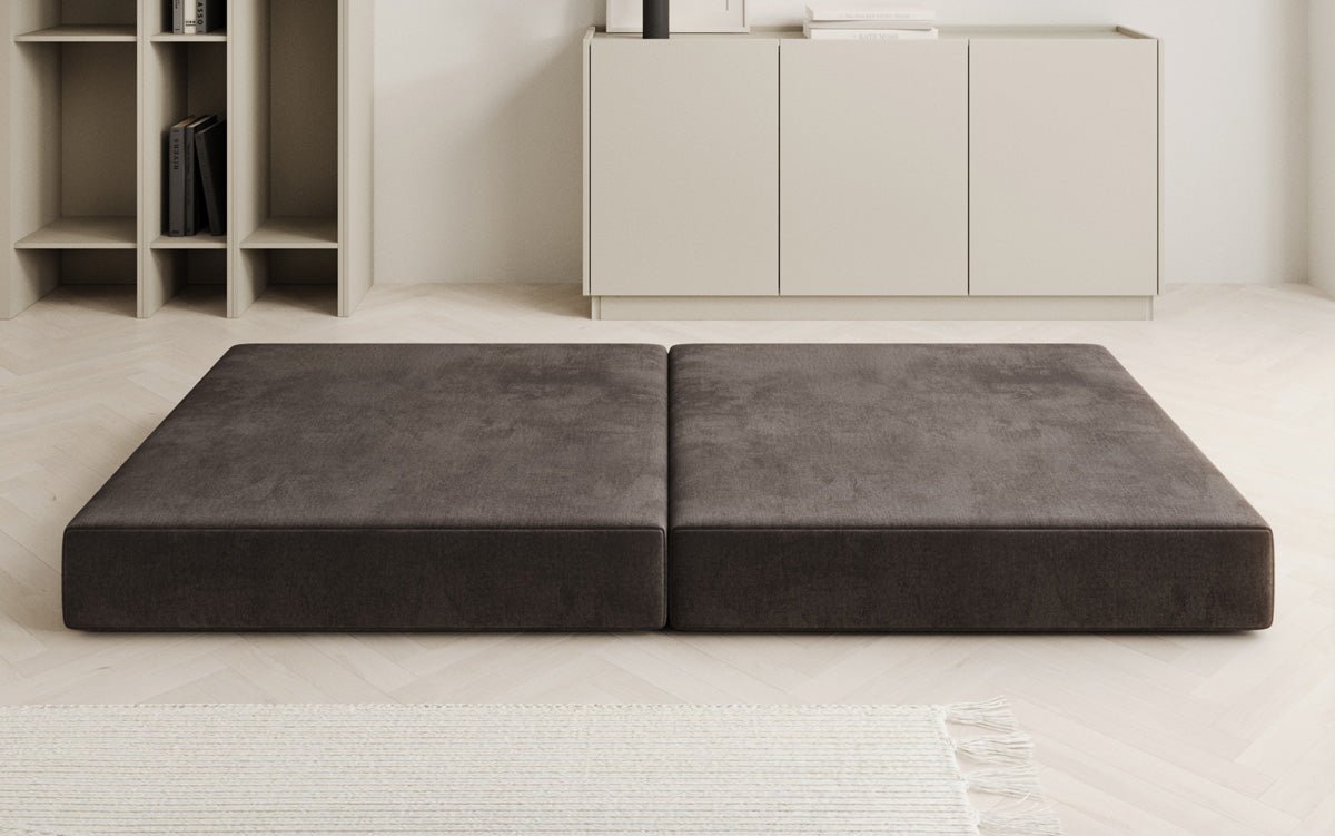 Beistellhocker Lazy i Velour