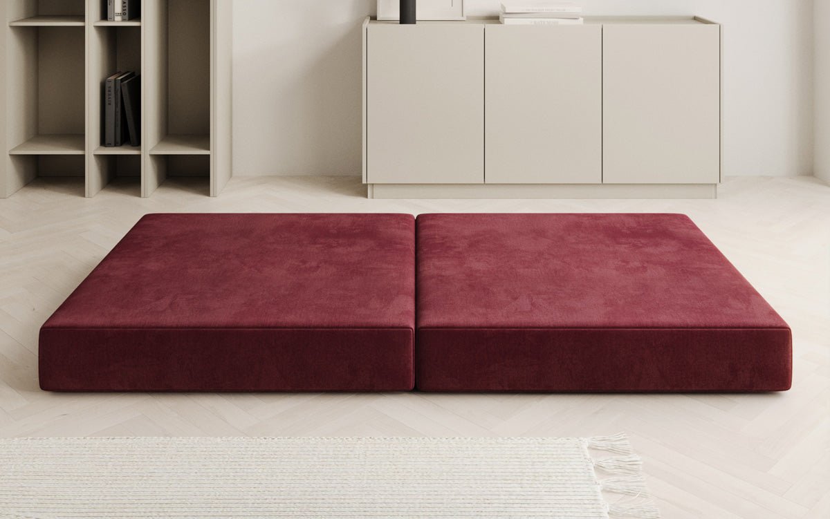 Beistellhocker Lazy i Velour