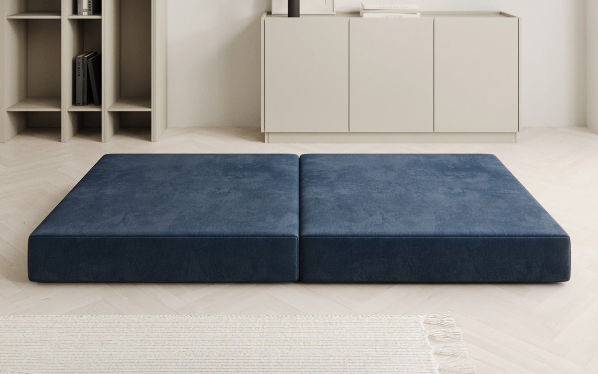 Beistellhocker Lazy i Velour