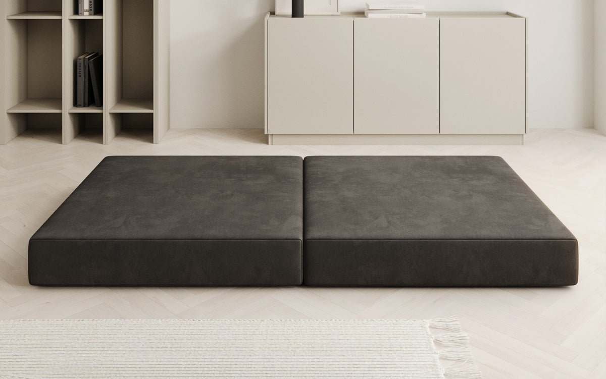Beistellhocker Lazy i Velour