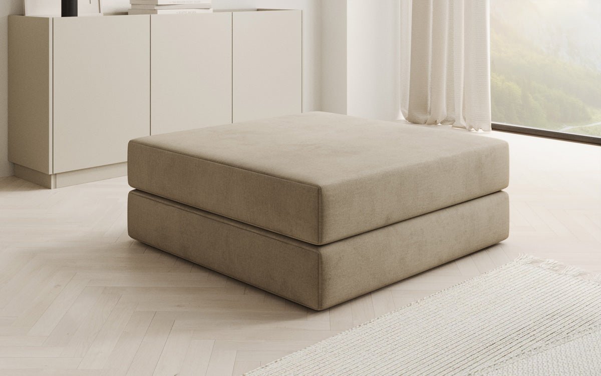 Beistellhocker Lazy i Velour
